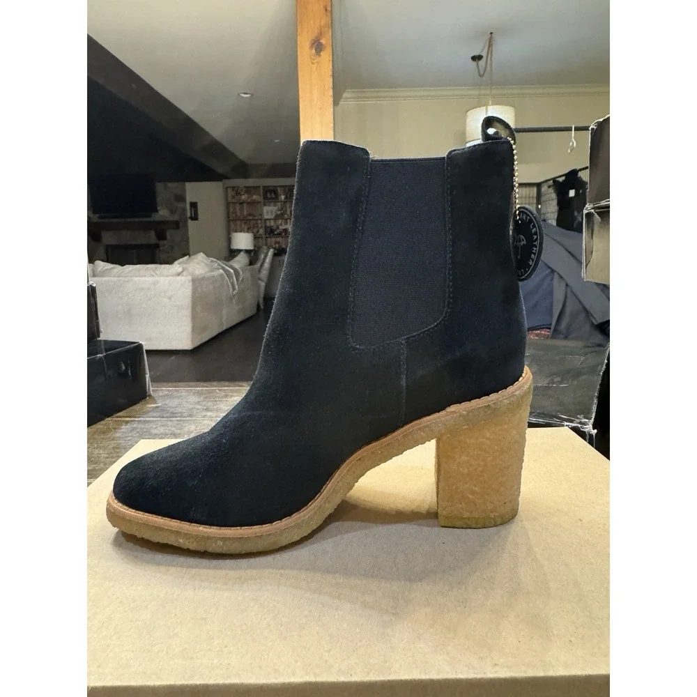 Lauren Ralph Lauren Marianna Boots Womens Black Suede Size 9